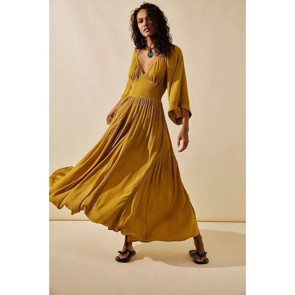 Free People Dresses & Skirts - Free People Dixie Maxi Dress Size L